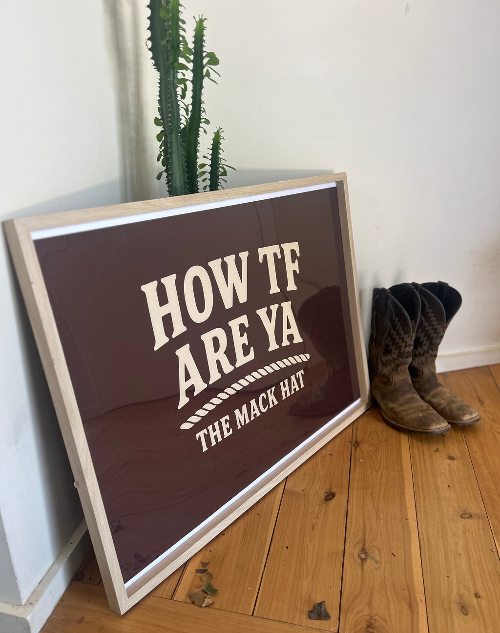 The Mack Label Poster 900mm x 600mm (frame not included)