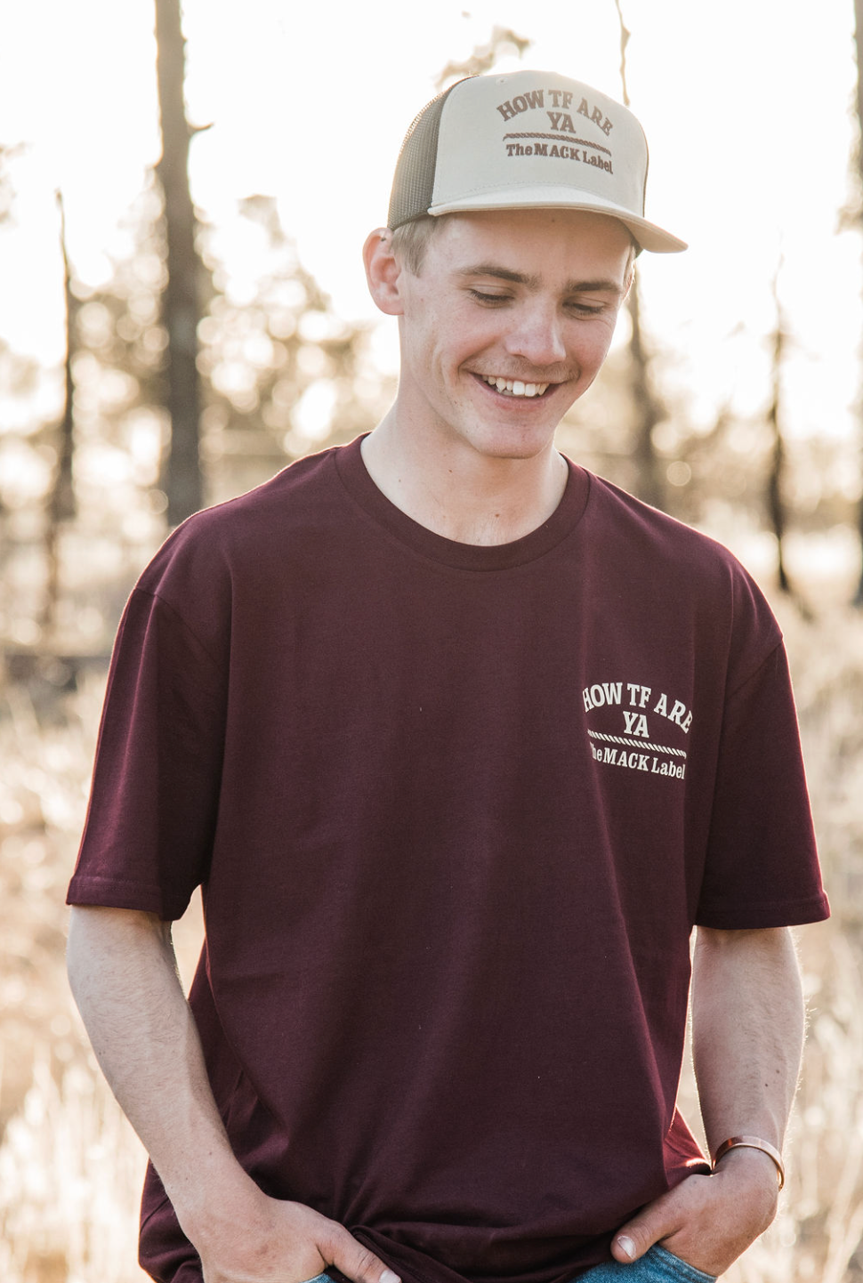 The Mack Tee (Burgundy)